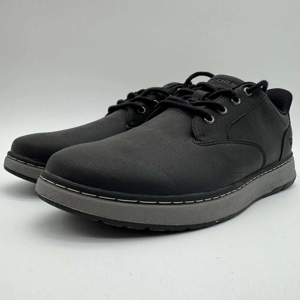 Skechers Swift‎ Fit Hands Free Casual Oxford Shoes Black Men's Size 9.5 New
